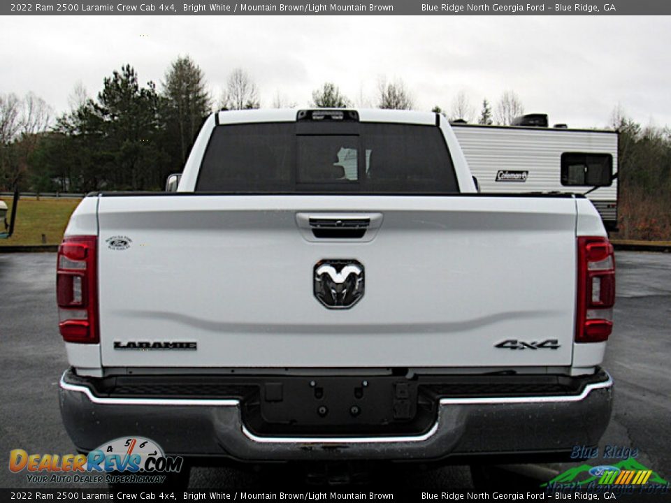 2022 Ram 2500 Laramie Crew Cab 4x4 Bright White / Mountain Brown/Light Mountain Brown Photo #4