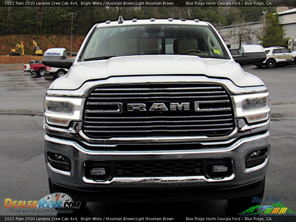 2022 Ram 2500 Laramie Crew Cab 4x4 Bright White / Mountain Brown/Light Mountain Brown Photo #8