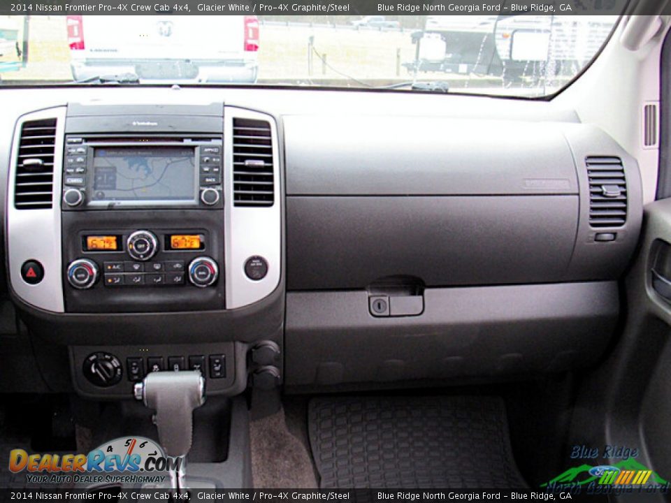 2014 Nissan Frontier Pro-4X Crew Cab 4x4 Glacier White / Pro-4X Graphite/Steel Photo #16