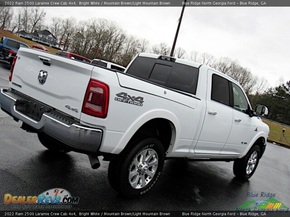 2022 Ram 2500 Laramie Crew Cab 4x4 Bright White / Mountain Brown/Light Mountain Brown Photo #30