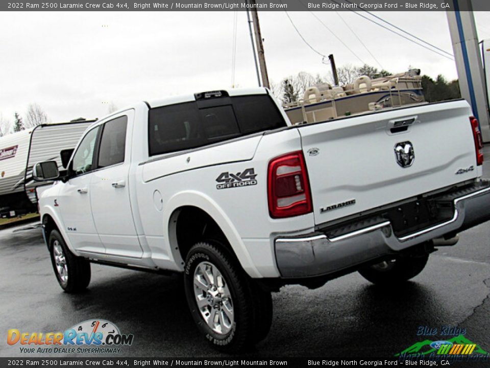 2022 Ram 2500 Laramie Crew Cab 4x4 Bright White / Mountain Brown/Light Mountain Brown Photo #31