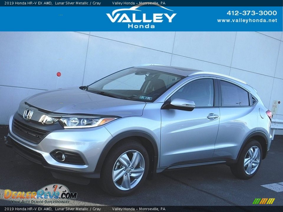 2019 Honda HR-V EX AWD Lunar Silver Metallic / Gray Photo #1