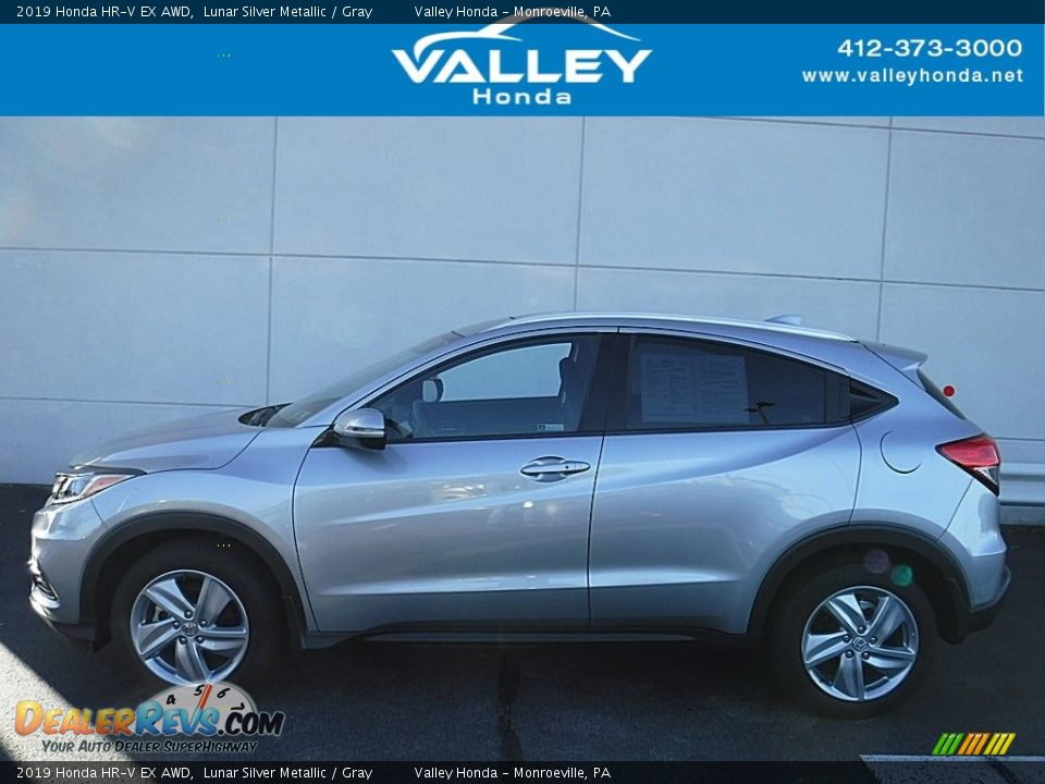 2019 Honda HR-V EX AWD Lunar Silver Metallic / Gray Photo #2