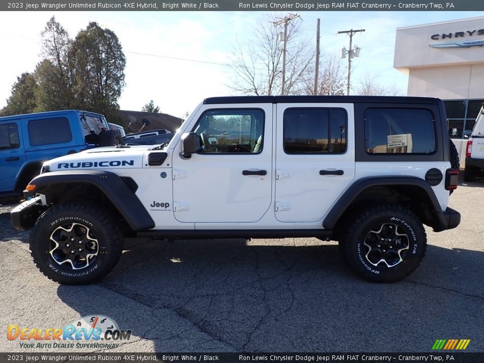 2023 Jeep Wrangler Unlimited Rubicon 4XE Hybrid Bright White / Black Photo #2