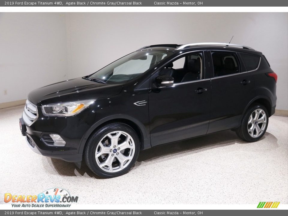 2019 Ford Escape Titanium 4WD Agate Black / Chromite Gray/Charcoal Black Photo #3