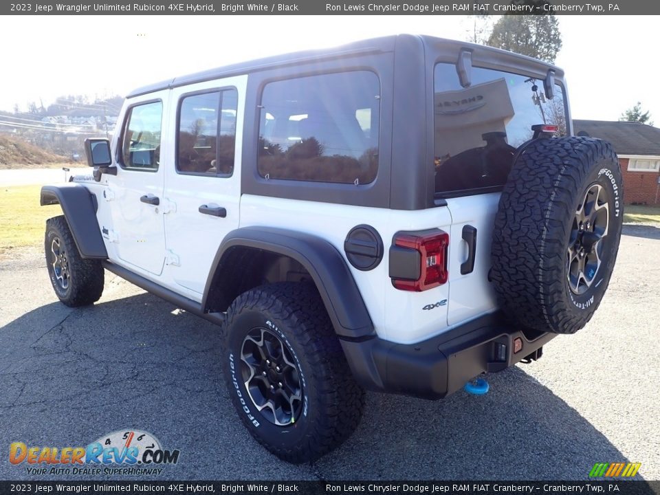 2023 Jeep Wrangler Unlimited Rubicon 4XE Hybrid Bright White / Black Photo #3