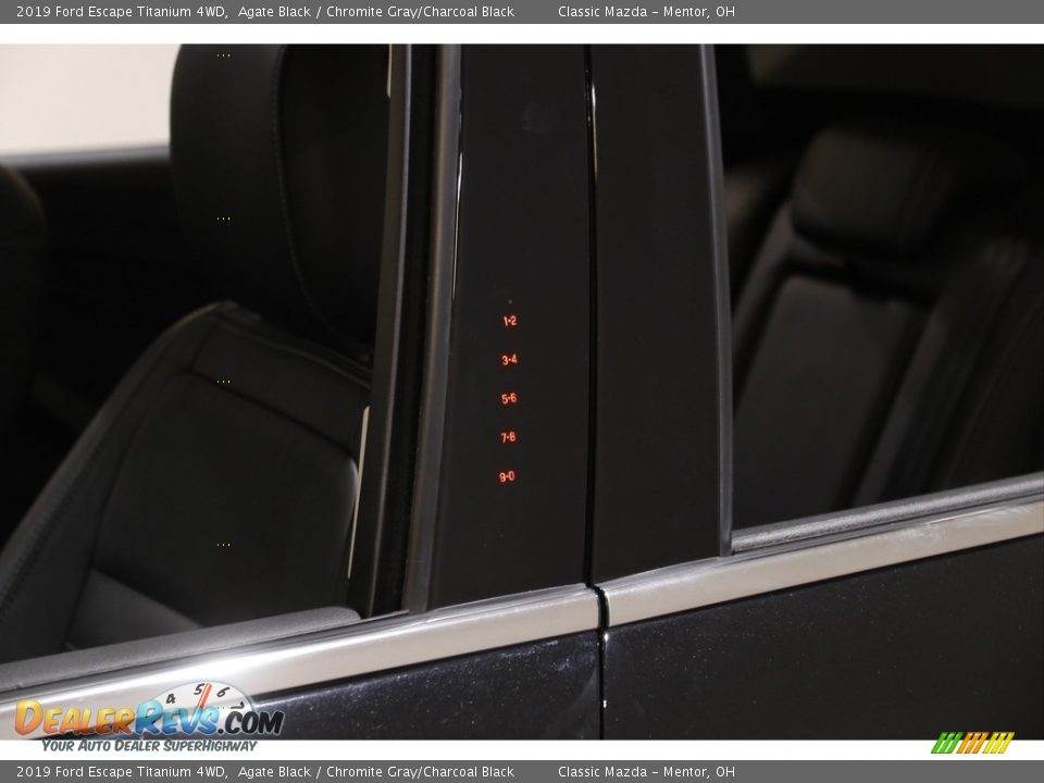 2019 Ford Escape Titanium 4WD Agate Black / Chromite Gray/Charcoal Black Photo #4