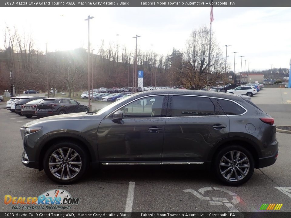 2023 Mazda CX-9 Grand Touring AWD Machine Gray Metallic / Black Photo #6