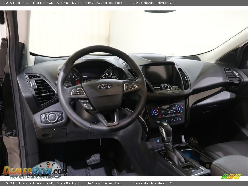 2019 Ford Escape Titanium 4WD Agate Black / Chromite Gray/Charcoal Black Photo #7