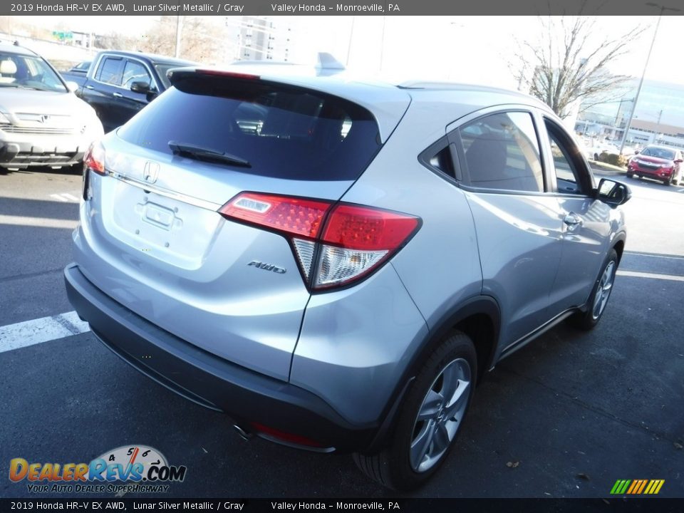 2019 Honda HR-V EX AWD Lunar Silver Metallic / Gray Photo #7