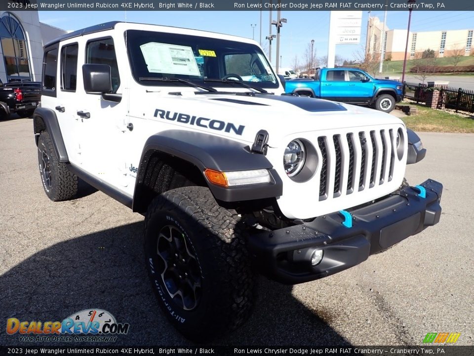 2023 Jeep Wrangler Unlimited Rubicon 4XE Hybrid Bright White / Black Photo #7