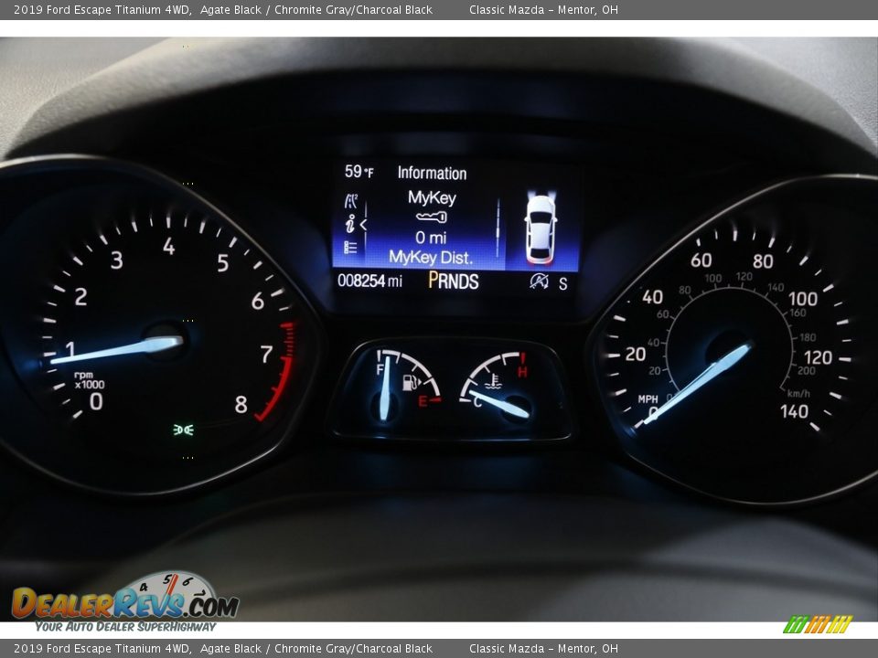 2019 Ford Escape Titanium 4WD Agate Black / Chromite Gray/Charcoal Black Photo #9