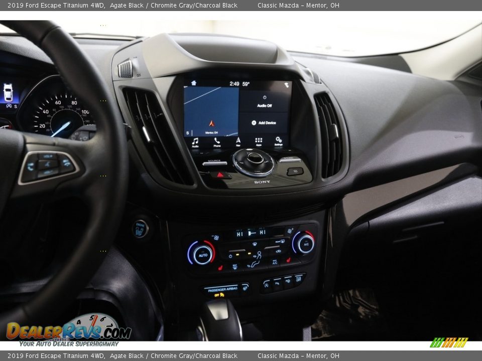 2019 Ford Escape Titanium 4WD Agate Black / Chromite Gray/Charcoal Black Photo #10