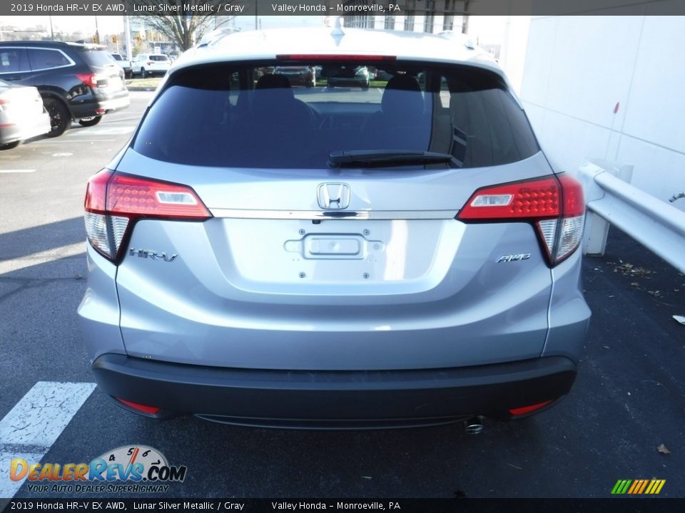 2019 Honda HR-V EX AWD Lunar Silver Metallic / Gray Photo #9