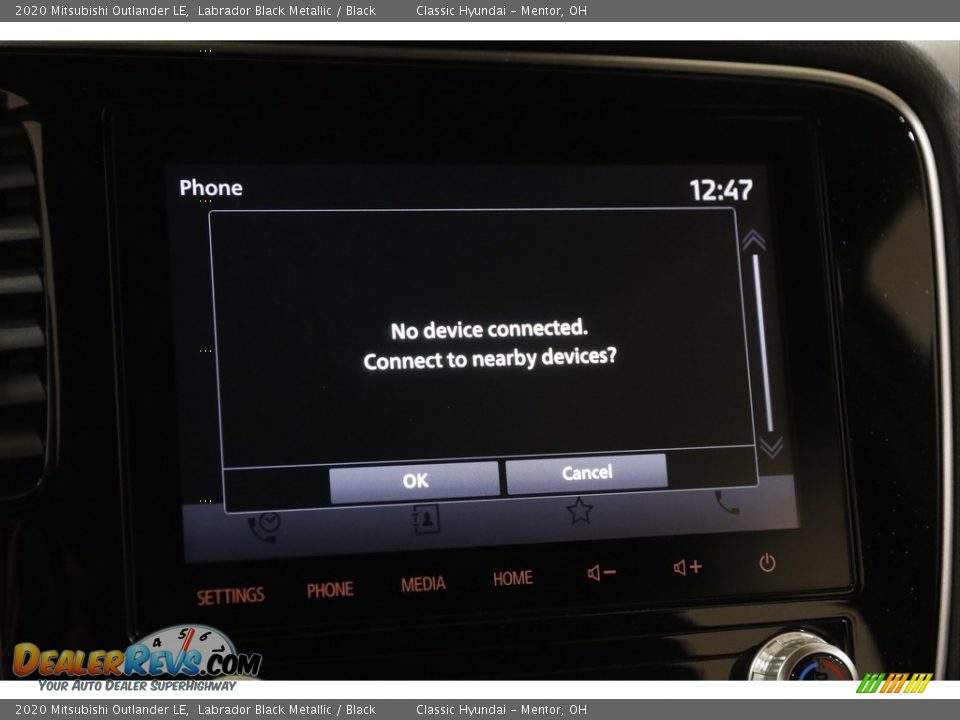 2020 Mitsubishi Outlander LE Labrador Black Metallic / Black Photo #11