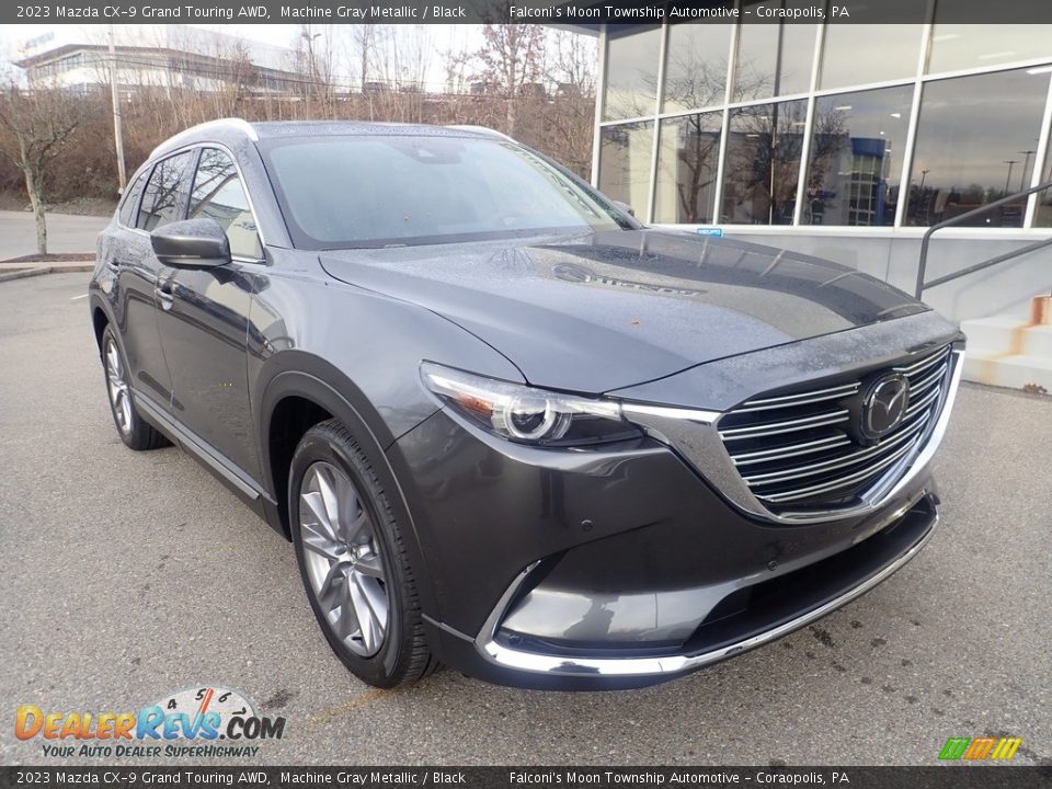 2023 Mazda CX-9 Grand Touring AWD Machine Gray Metallic / Black Photo #9