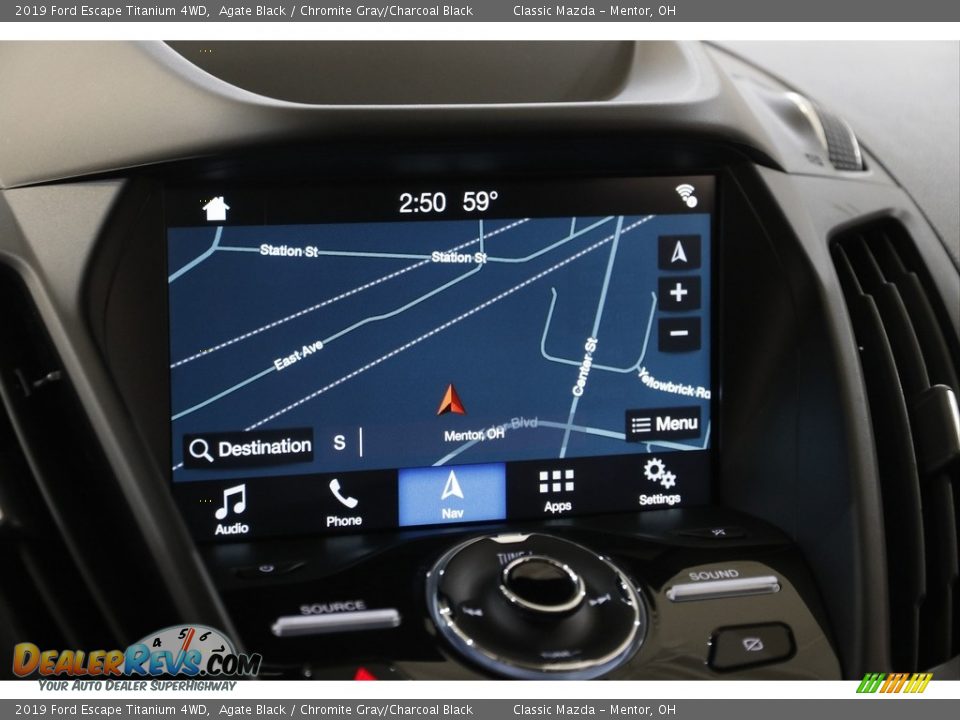 2019 Ford Escape Titanium 4WD Agate Black / Chromite Gray/Charcoal Black Photo #12