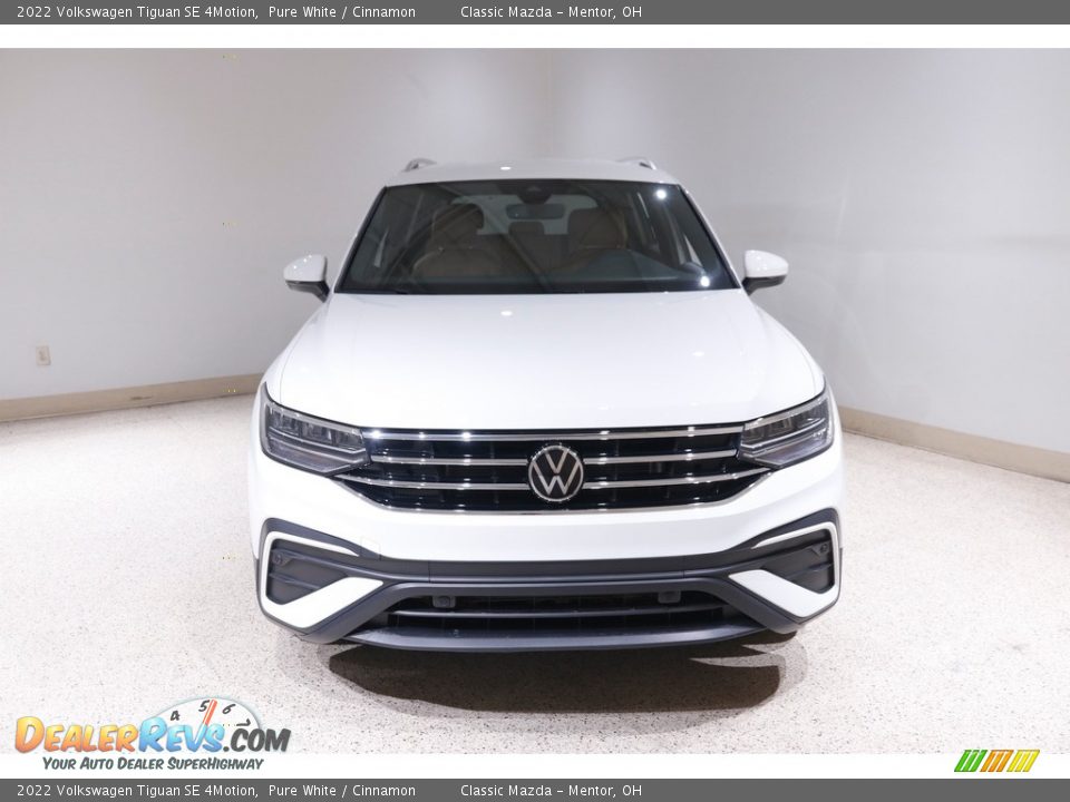2022 Volkswagen Tiguan SE 4Motion Pure White / Cinnamon Photo #2