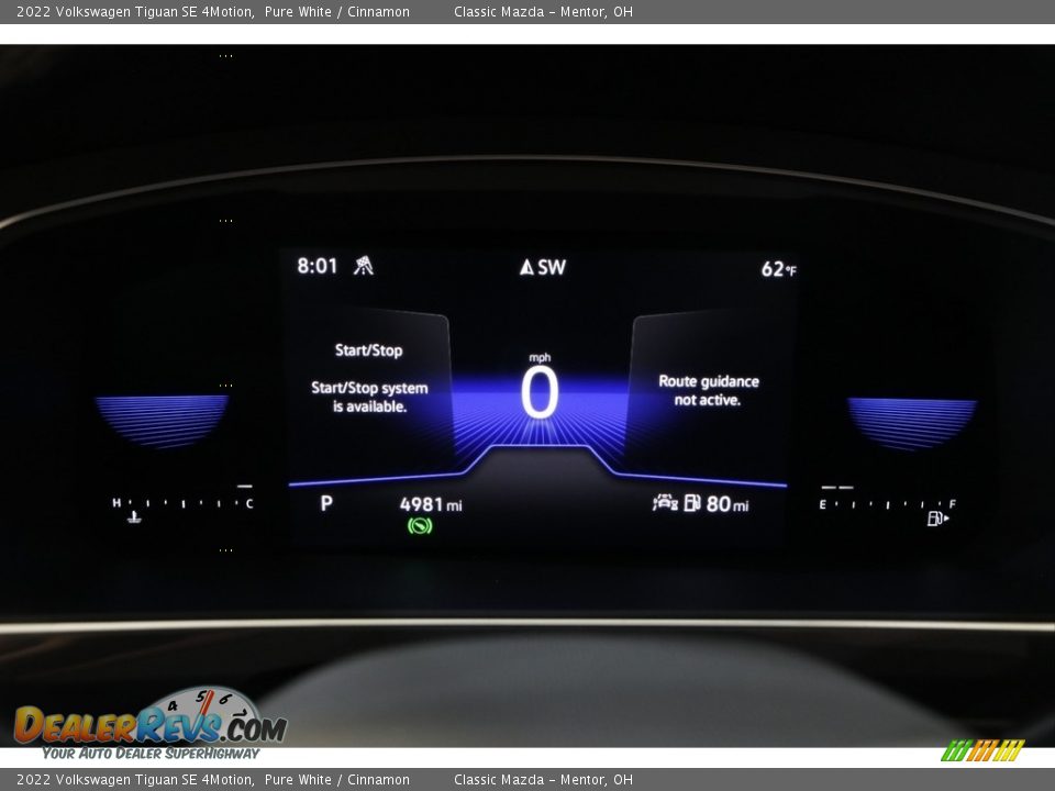 2022 Volkswagen Tiguan SE 4Motion Pure White / Cinnamon Photo #8