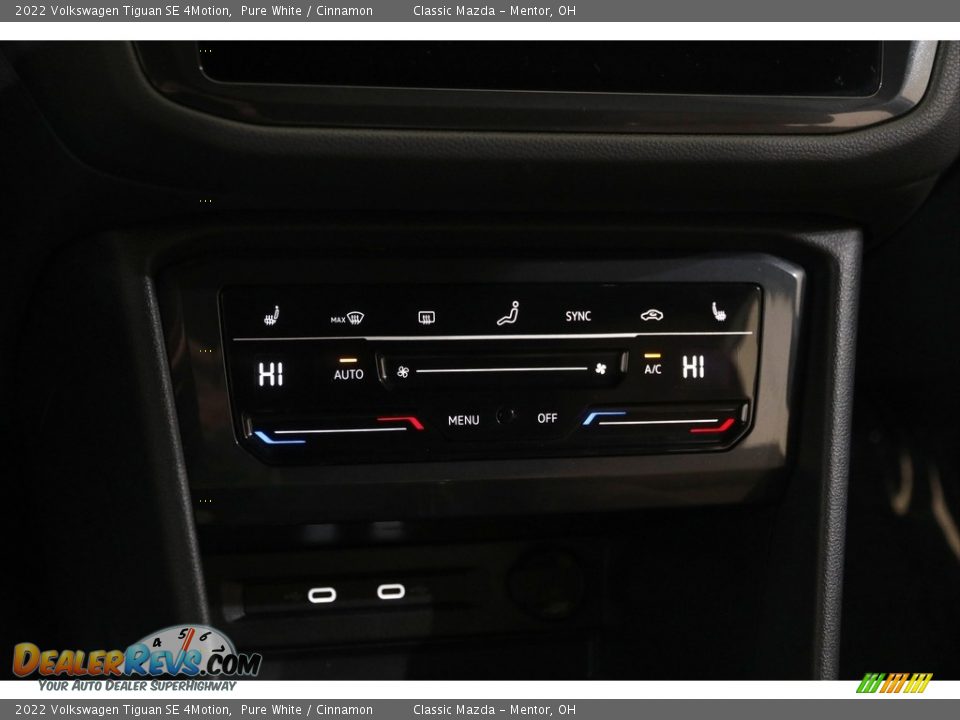 2022 Volkswagen Tiguan SE 4Motion Pure White / Cinnamon Photo #13