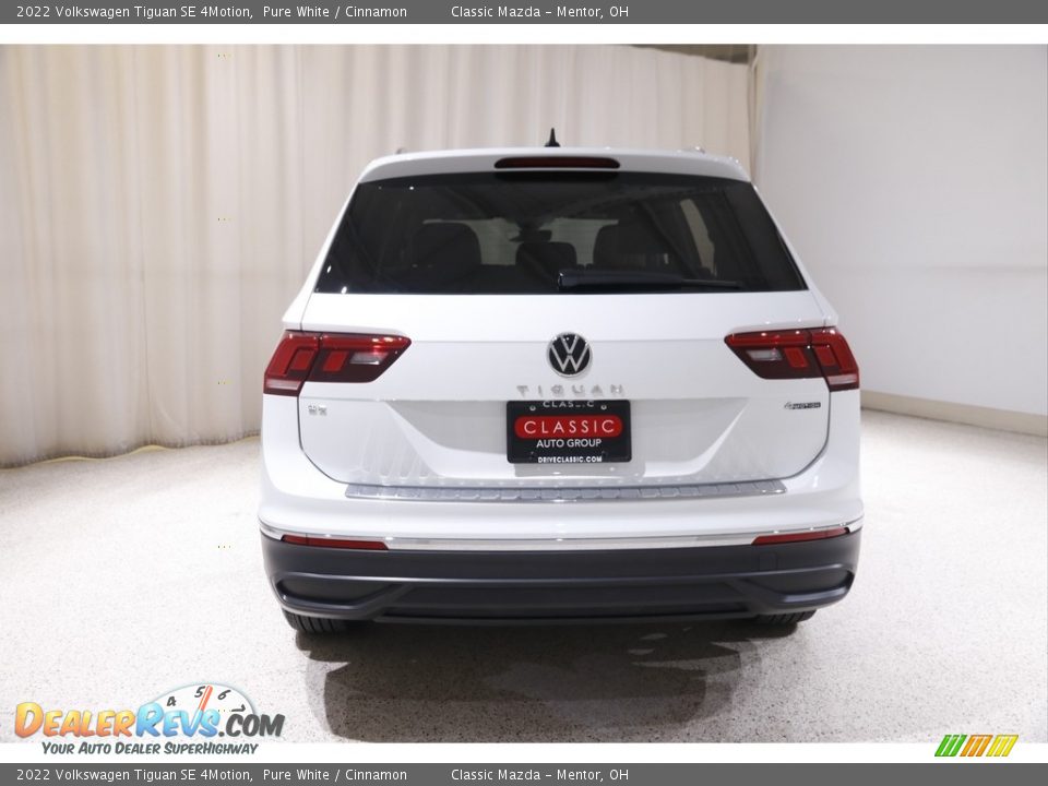 2022 Volkswagen Tiguan SE 4Motion Pure White / Cinnamon Photo #18
