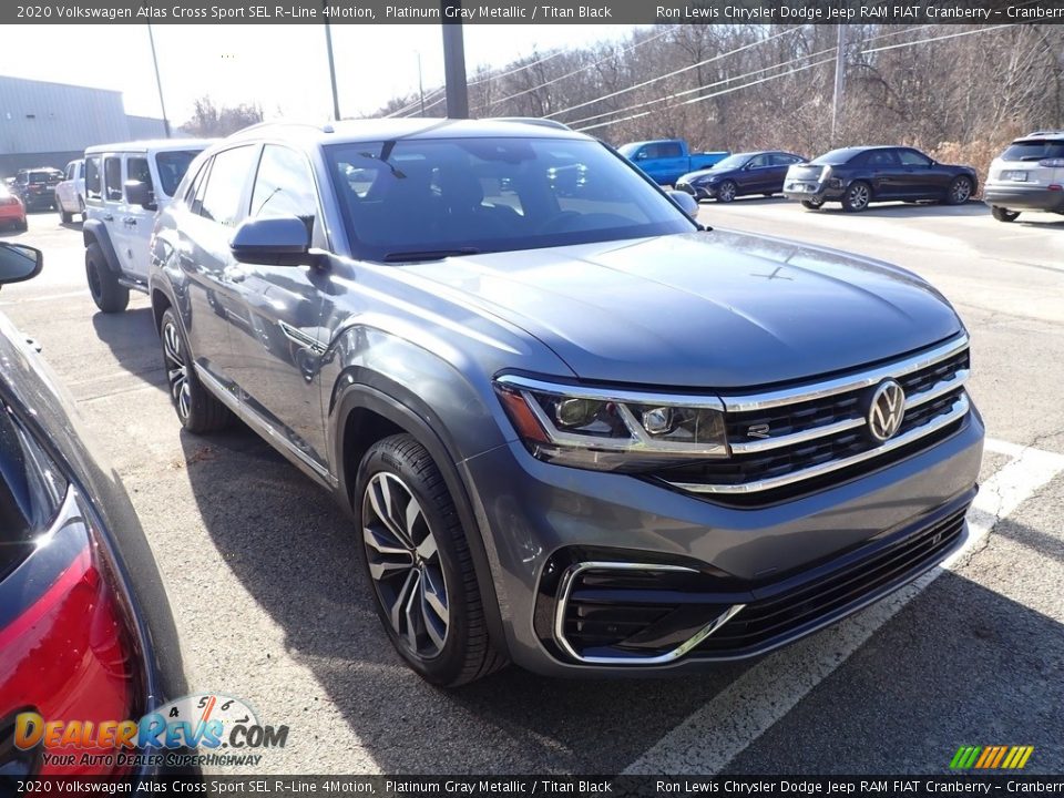 2020 Volkswagen Atlas Cross Sport SEL R-Line 4Motion Platinum Gray Metallic / Titan Black Photo #3