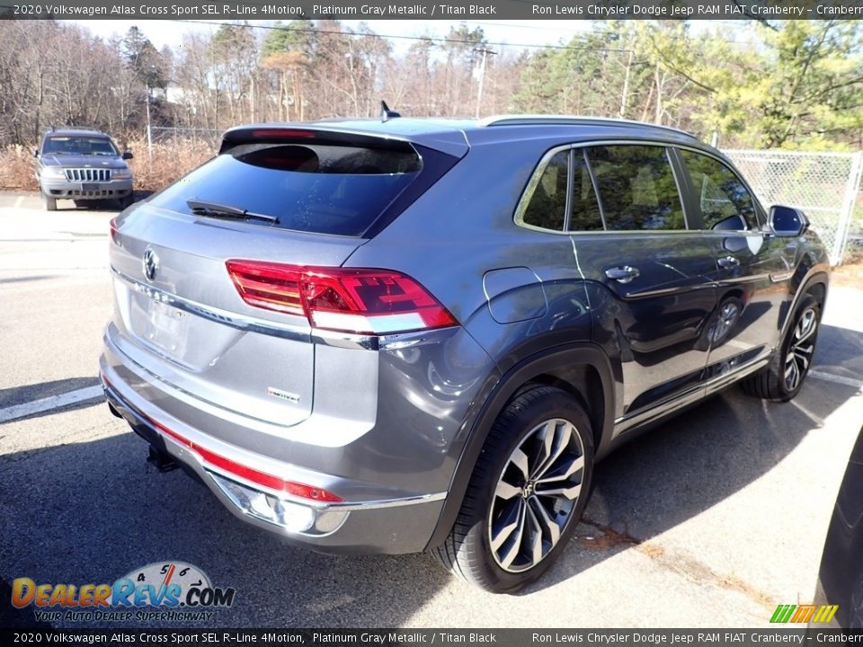 2020 Volkswagen Atlas Cross Sport SEL R-Line 4Motion Platinum Gray Metallic / Titan Black Photo #4