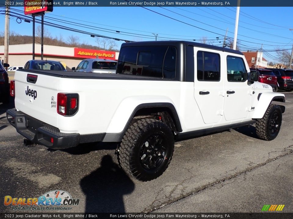 2023 Jeep Gladiator Willys 4x4 Bright White / Black Photo #6