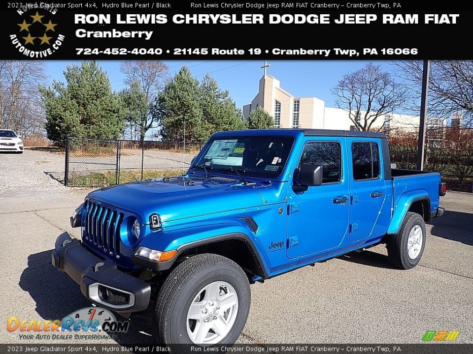 2023 Jeep Gladiator Sport 4x4 Hydro Blue Pearl / Black Photo #1