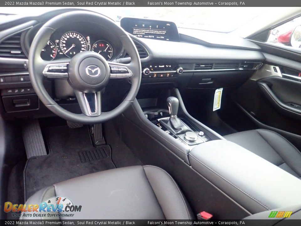 Black Interior - 2022 Mazda Mazda3 Premium Sedan Photo #13