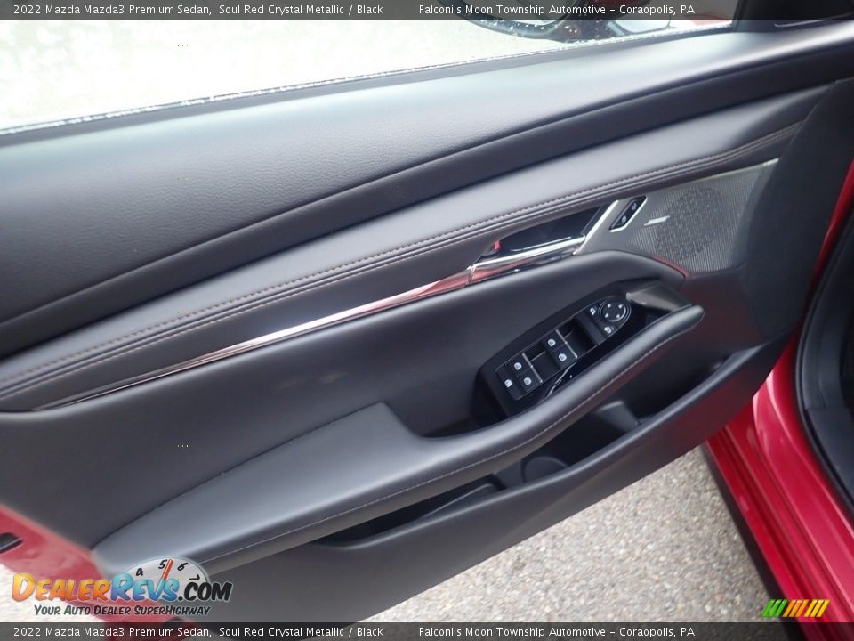 2022 Mazda Mazda3 Premium Sedan Soul Red Crystal Metallic / Black Photo #14