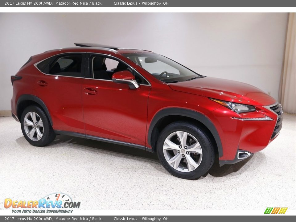 2017 Lexus NX 200t AWD Matador Red Mica / Black Photo #1