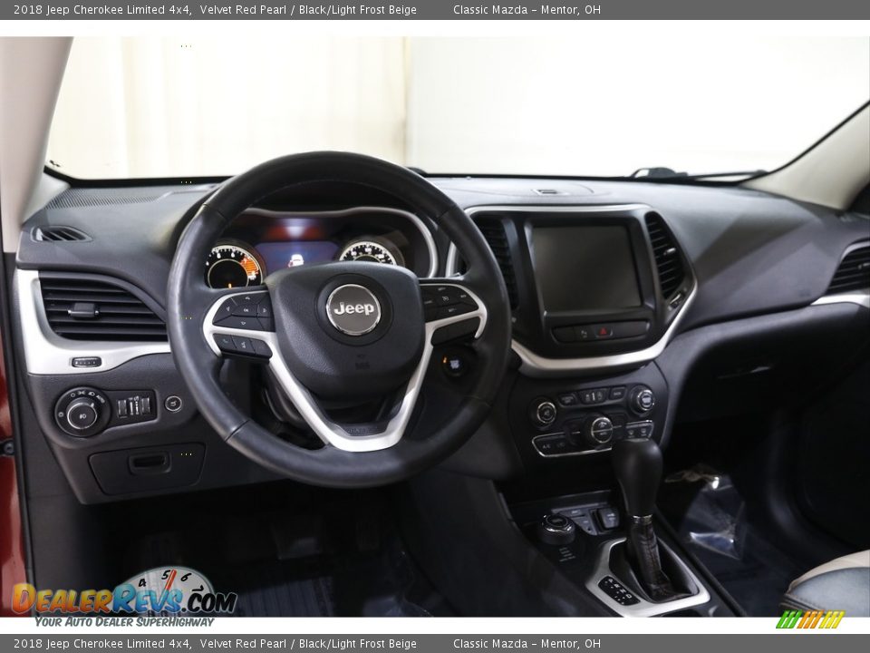 2018 Jeep Cherokee Limited 4x4 Velvet Red Pearl / Black/Light Frost Beige Photo #6