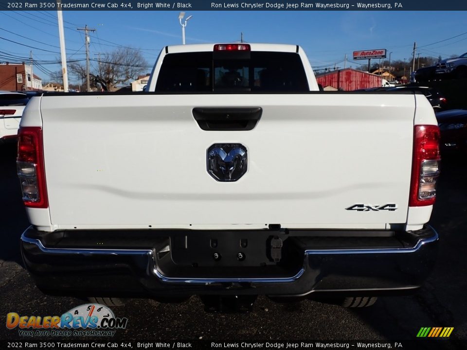 2022 Ram 3500 Tradesman Crew Cab 4x4 Bright White / Black Photo #4