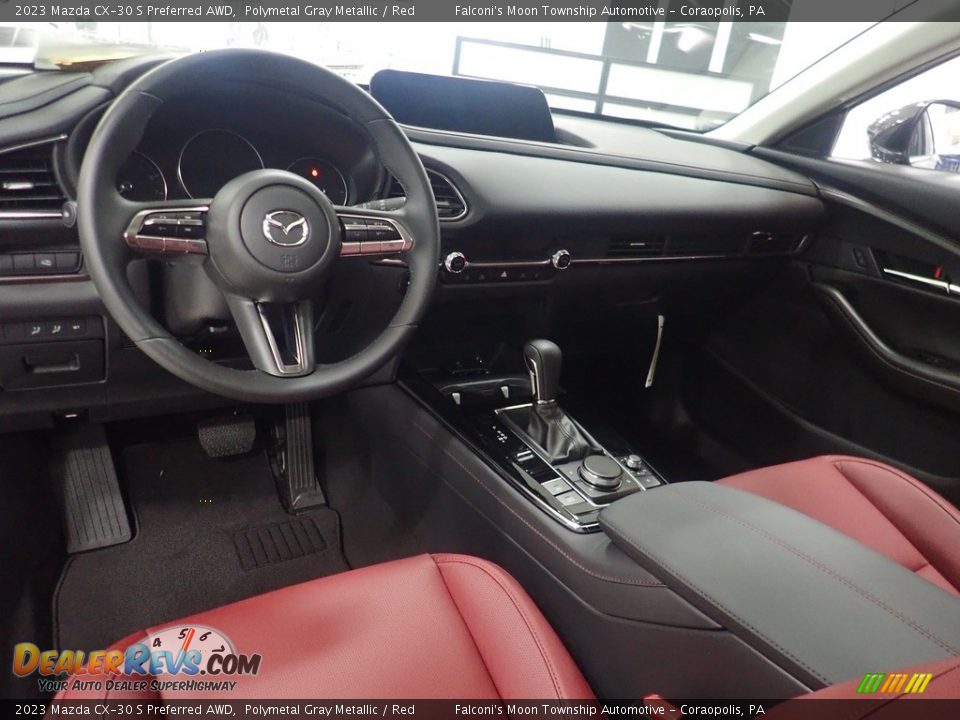 Red Interior - 2023 Mazda CX-30 S Preferred AWD Photo #11