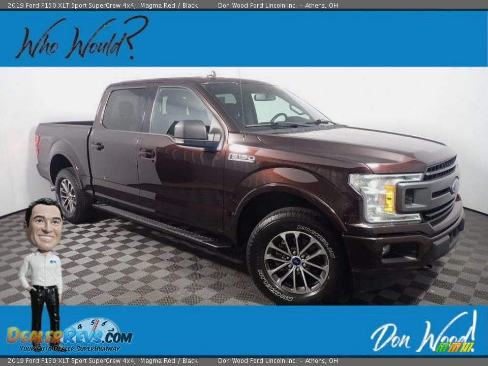 2019 Ford F150 XLT Sport SuperCrew 4x4 Magma Red / Black Photo #1