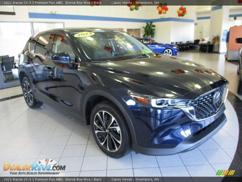 2022 Mazda CX-5 S Premium Plus AWD Eternal Blue Mica / Black Photo #3