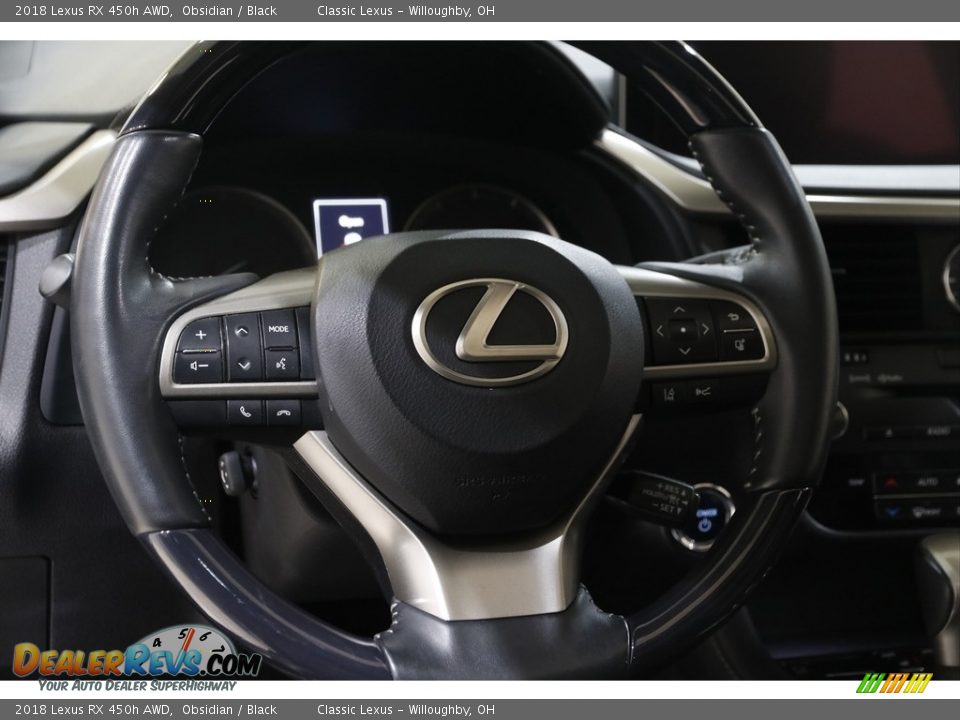 2018 Lexus RX 450h AWD Obsidian / Black Photo #7