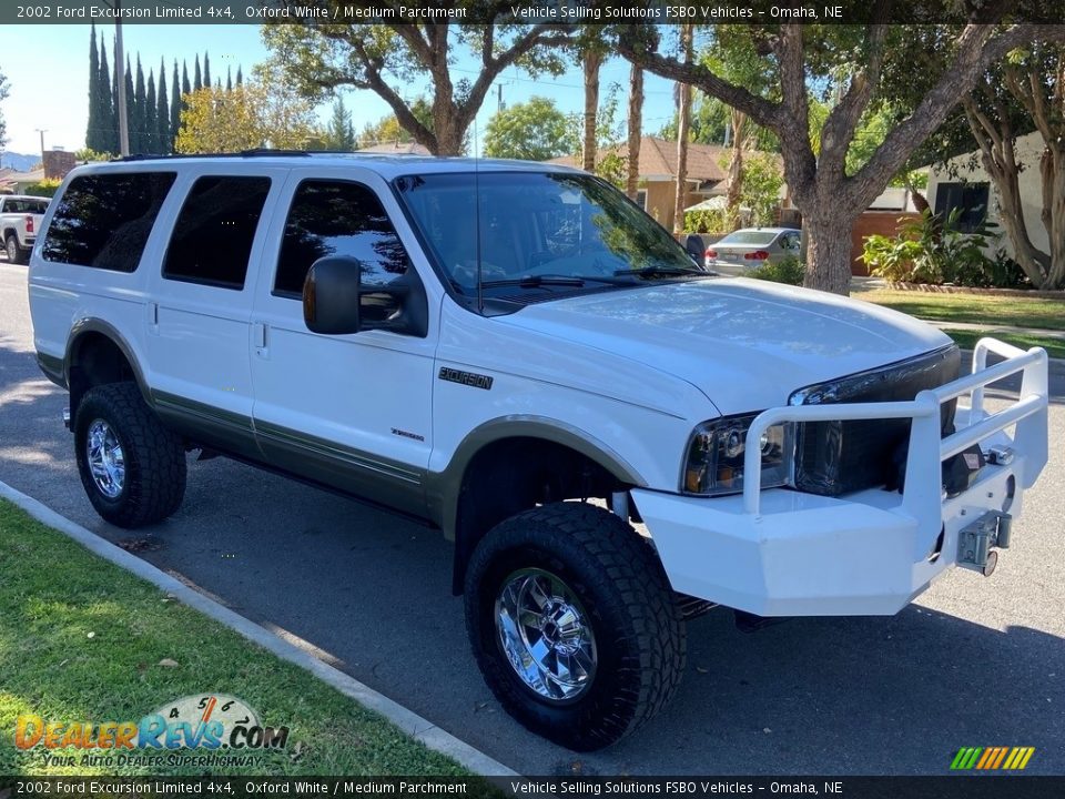 2002 Ford Excursion Limited 4x4 Oxford White / Medium Parchment Photo #1
