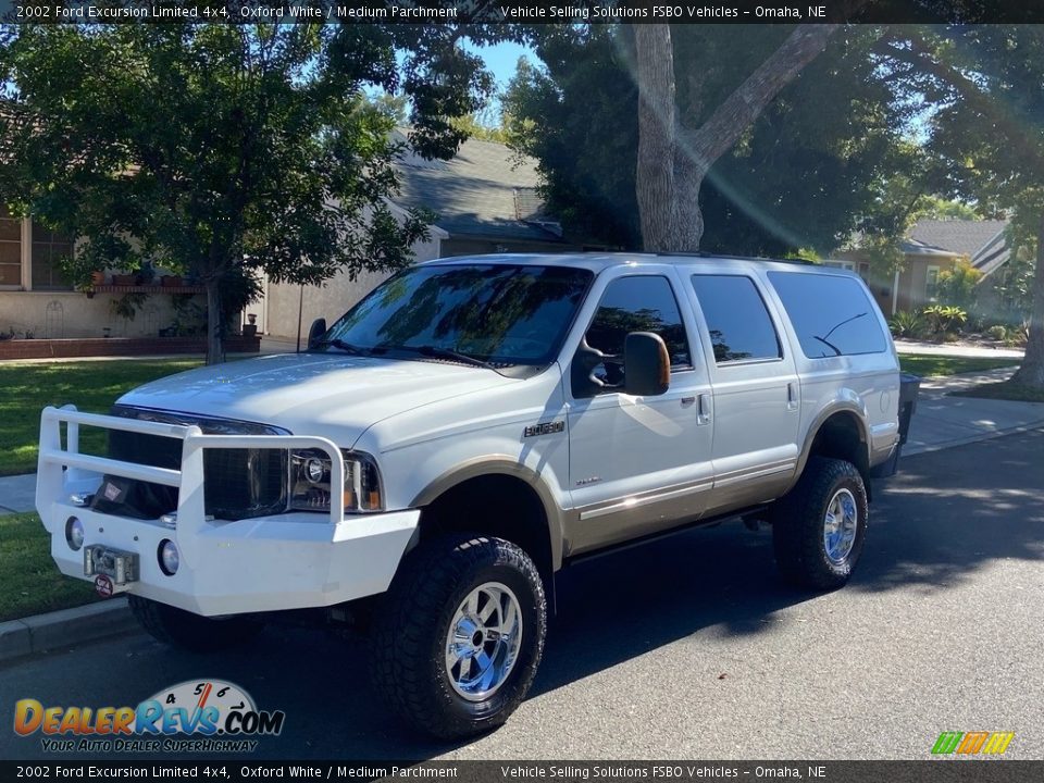 Oxford White 2002 Ford Excursion Limited 4x4 Photo #2