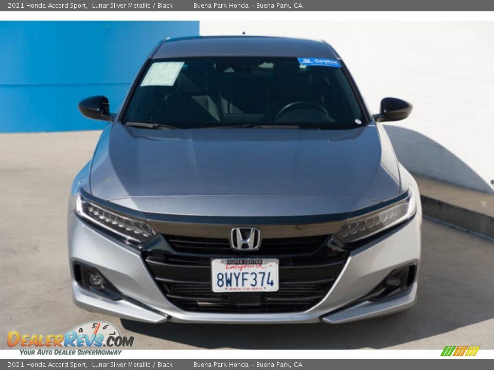 2021 Honda Accord Sport Lunar Silver Metallic / Black Photo #7