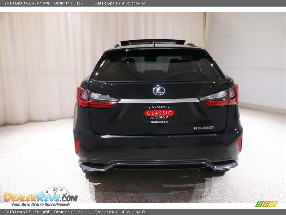 2018 Lexus RX 450h AWD Obsidian / Black Photo #22