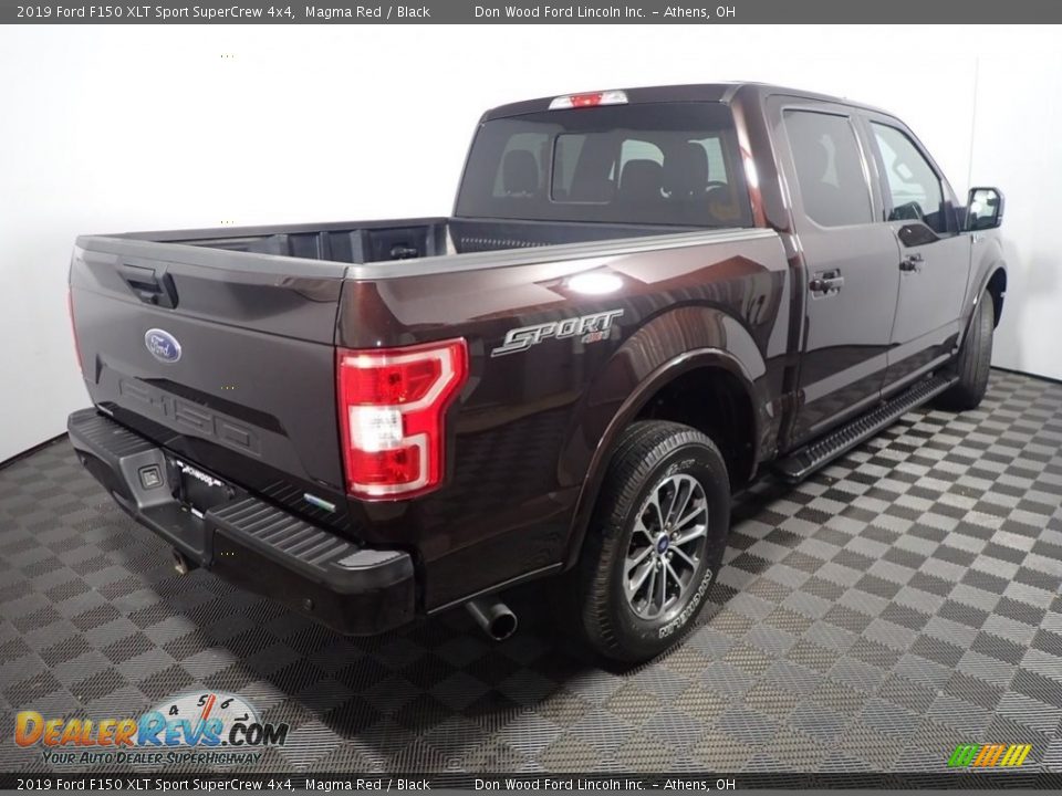 2019 Ford F150 XLT Sport SuperCrew 4x4 Magma Red / Black Photo #17