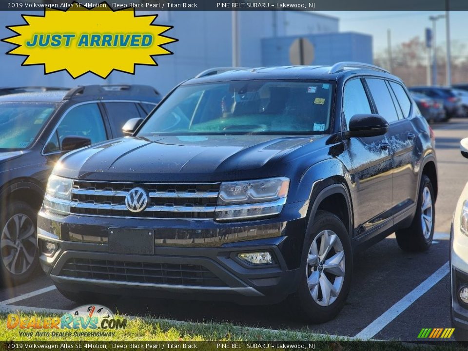 2019 Volkswagen Atlas SE 4Motion Deep Black Pearl / Titan Black Photo #1