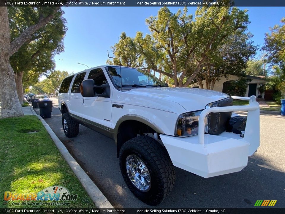 2002 Ford Excursion Limited 4x4 Oxford White / Medium Parchment Photo #18