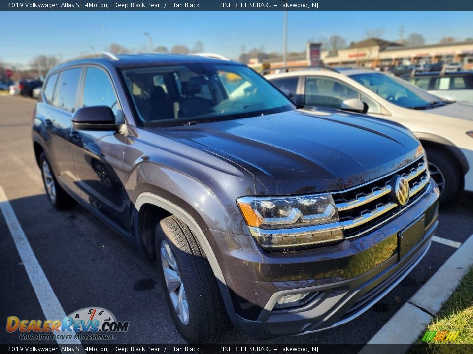 2019 Volkswagen Atlas SE 4Motion Deep Black Pearl / Titan Black Photo #3