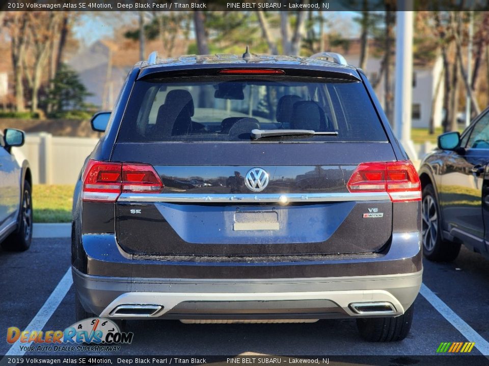 2019 Volkswagen Atlas SE 4Motion Deep Black Pearl / Titan Black Photo #6