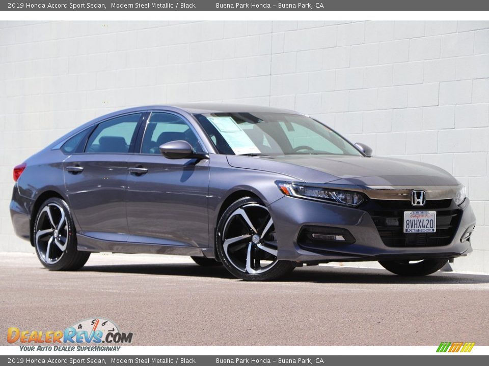 2019 Honda Accord Sport Sedan Modern Steel Metallic / Black Photo #2