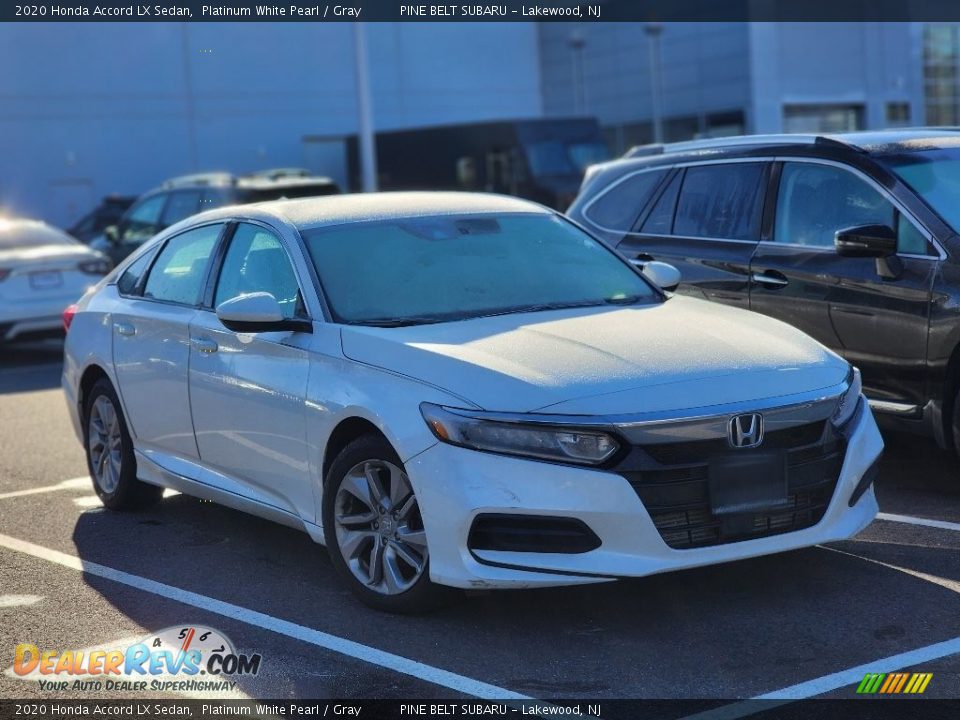 2020 Honda Accord LX Sedan Platinum White Pearl / Gray Photo #3