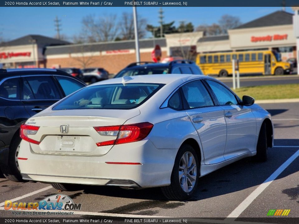 2020 Honda Accord LX Sedan Platinum White Pearl / Gray Photo #7